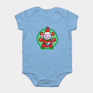 Lucky Cat-Xmas Baby Bodysuit